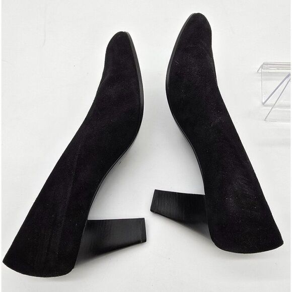 Henry Bendel Black Suede Womens Pumps Size 8 - Picture 5 of 10